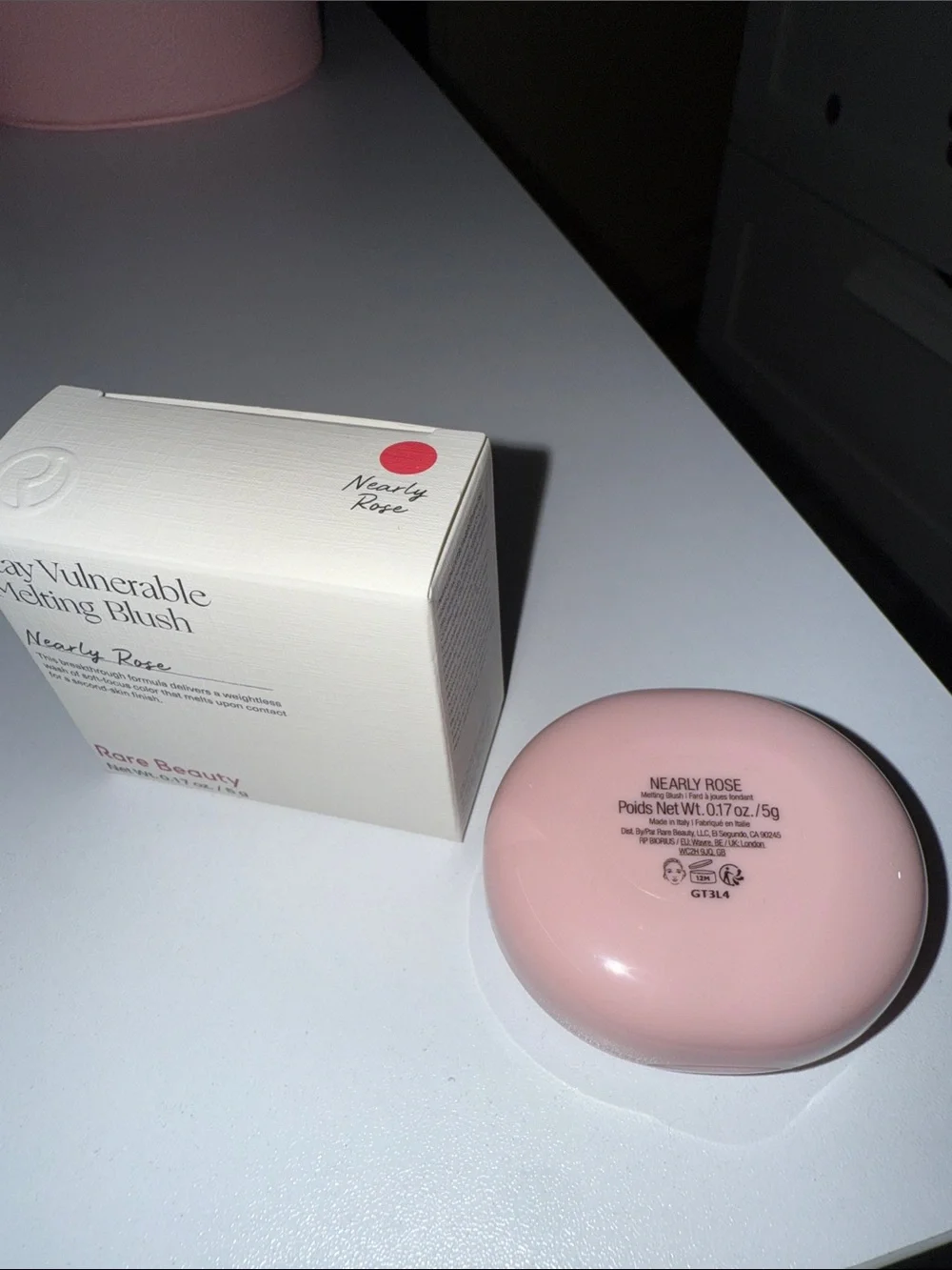 Rare Beauty Stay Vulnerable Melting Blush — Nearly Rose Pink